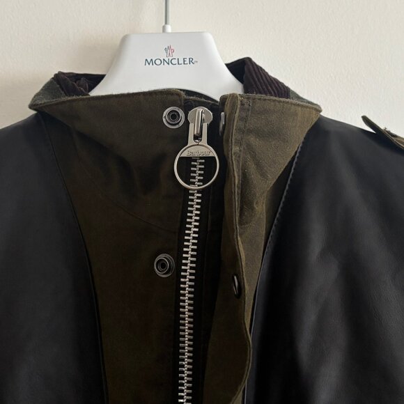 $1500 BNWOT Barbour Supa Corbridge Waxed Cotton Jacket w/ Deep Pile Lining L- XL - Picture 10 of 16